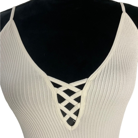 FREE People Lattice Front Ribbed Cami - Picture 2 of 6